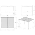 thumbnail image 5 of Kozyard Elizabeth Outdoor Louvered Pergola Sun Shade Aluminum Pergola Rainproof Gazebo with Adjustable Roof for Outdoor Deck Patio Garden Yard (10' x 12'), 5 of 9