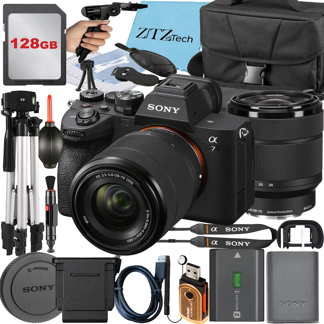 Sony Alpha a7 IV Mirrorless Digital Camera with FE 28-70mm Lens +