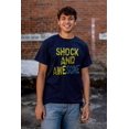 thumbnail image 4 of Cool Shock and Awesome Attitude Men's Big & Tall Crewneck Graphic Tee Brisco Brands 2X, 4 of 5