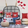 thumbnail image 6 of Happy Valentines Day Pillow Covers 16x16 Set of 4 Red Love Heart Gnomes Throw Pillow Covers Velvet Wedding Anniversary Cushion Covers Pillow Cases for Outdoor Couch Sofa Decoration(16 Inch), 6 of 6