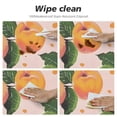 thumbnail image 4 of Nawypu  Cute Peach Seamless Pattern Fitted Round Table Cover with Elastic Protector Table Kitchen Dinner Waterproof Oil-Proof Tablecloth, 4 of 7
