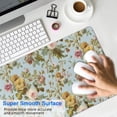 thumbnail image 4 of Long Mouse Pads for Desk,Pioneer Flower Floral Print Pattern Desk Mats on Top Of Desks, Desk Mouse Pad Extra Large with 3mm Non-Slip Base and Stitched Edge for Gaming,Office,Work,Home 35.4"x15.7", 4 of 6