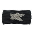 thumbnail image 2 of Black Headbands for Women Polyester Fashion Wide Headband Yoga Workout Head Bands Hair Accessories Band One size, 2 of 2