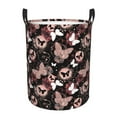 thumbnail image 2 of Goofa Butterfly Printed Circular Hamper,Laundry Basket with Handles,Storage Baskets Foldable,Large Capacity Laundry Hamper-Small, 2 of 8