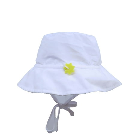 

Pre-owned Flap Happy Unisex White Sun Hat size: 6-12 Months