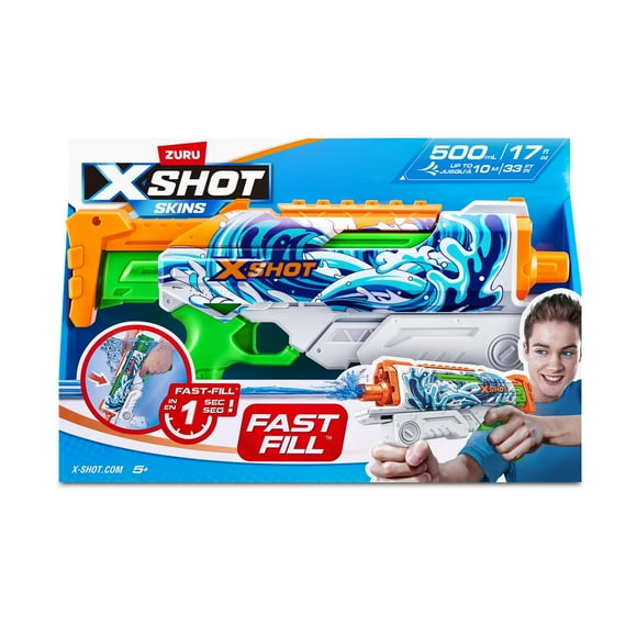 XSHOT Fast-Fill Skins Hyperload Water Blaster Waves