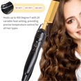 thumbnail image 4 of Peine eléctrico dorado para cabello natural, peine alisador de calentamiento rápido con apagado automático., 4 of 5