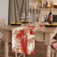 thumbnail image 2 of Table Runners 36 Inches Long Dress Scarves, Red Ombre Farmhouse Kitchen/Dining Table Runner, Short Coffee Tablerunners, Gradient Abstract Art Vintage 13x36 Inch, 2 of 9