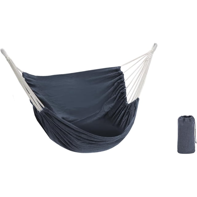 1 Pce Chaise Hamac Balançoire de Porche Tissu Réutilisable Lit Suspendu Extérieur Intérieur Déco Maison