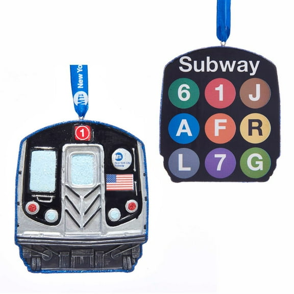 Kurt Adler MTA NYC Transit Subway Christmas Ornament