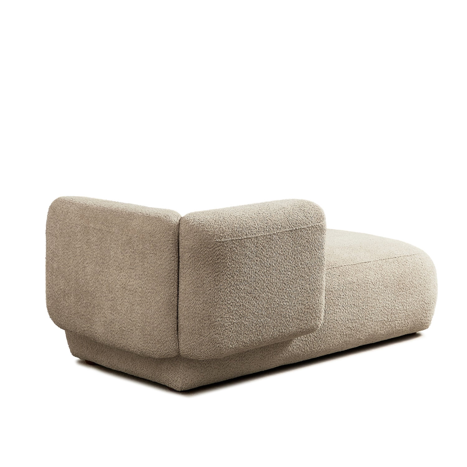 Hommoo 64" Boucle Upholstered Chaise Lounge Chair, Modern Tufted Leisure Sofa Chaise Sofa for Living Room, with Right Arm, Camel