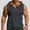 Gray, variant on Mens Tank Top Sleeveless Hoodie Cotton T-Shirt Henley Hooded Shirt Tees Summer Beach Tops with Pocket Big and Tall Size S-3XL White