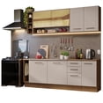 thumbnail image 1 of Cocina Integral Modular Completo Madesa Agata 220cm Marrón Crema, 1 of 5
