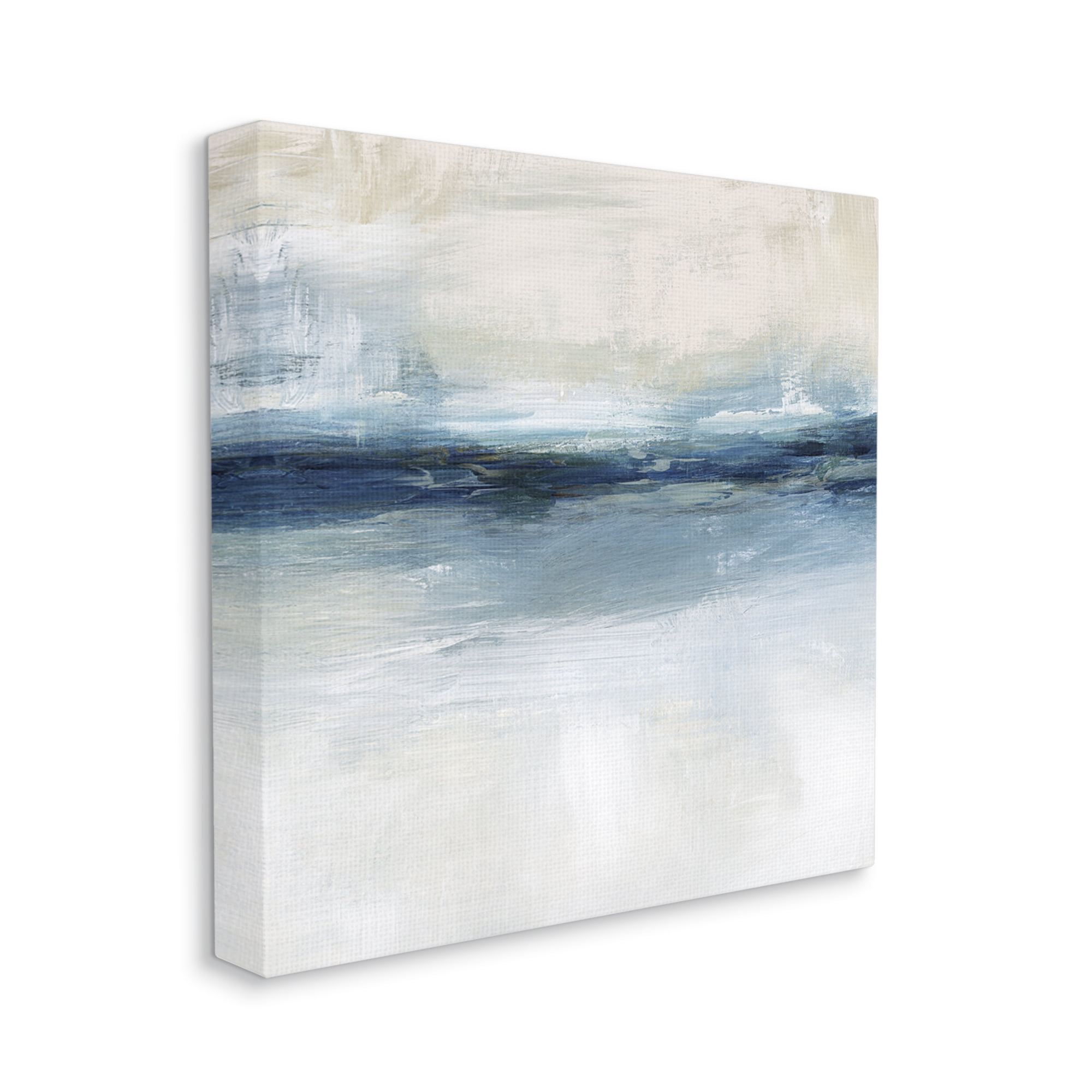 Stupell Industries Timeless Nautical Gloomy Sea Horizon Line ,30 x 30, Design by Nina Blue