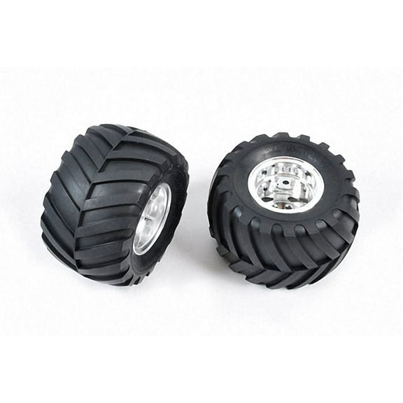 Tamiya 9805619 Rear Tires/Wheels WR-02 Wild Willy 2 (2)