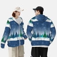 thumbnail image 6 of Kll Christmas Trees Print Men'S Women’s Upf 50+ Sun Protection Outdoor Hoodie Jacket Long Sleeve Fishing Hiking Performance Shirt- Large, 6 of 8