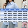 thumbnail image 3 of Annhoo Long Sleeve Shirts for Women Plus Size Button Down Collared Solid Color Cutout Casual Tops Oversized Clothes, 3 of 4