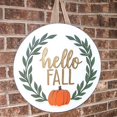 thumbnail image 1 of Welcome Halloween Wreaths Fall Wreath for Front Door Sign Outdoor Decor Wooden Hangers Decorations for Halloween Fall Autumn Door Decorations Outdoor, 1 of 1