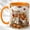 Orange, variant on Autumn Rocking Chair Coffee Mug, Pumpkin Harvest Mug, Ceramic 11 oz