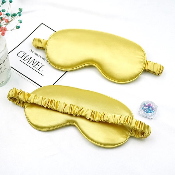Parche de seda imitada para los ojos, máscara de sombreado para dormir, cubierta de relajación de viaje, protector para la salud, herramientas para el cuidado de los ojos