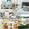 thumbnail image 6 of Waterproof Throw Pillow Covers Set of 2, 18x18 Inch Marble Abstract Decorative Pillowcases Outdoor Pillow Slip Cushion Covers Set for Couch Tent Impressionist Minimalism Modern, 6 of 7