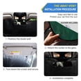 thumbnail image 2 of ALAZA Art Silver Green Windshield Sun Shade Car Foldable Sun Visor Block UV Rays Protector 55"x27.6", 2 of 8