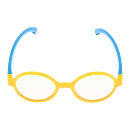 

Children Flexible Safe Unbreakable Optics Glasses Yellow