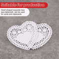 thumbnail image 4 of 100x 4 Inch White Love Heart Paper Lace Doilies Doily for Cardmaking Scrapbooking White Papery, 4 of 6