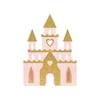 Princess Glitter Castle Centerpiece,Pack of 6