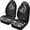 Black Floral Cat Pattern, variant on POLERO Breathable Auto Seat Covers for SUV, High Back Washable Vehicle Seat Covers Polyester Fabric 2 Pcs, Rainbow Heart Pattern