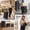 Black, variant on Foldable Wheeled Shopping Bag, 2-in-1 Tote with Detachable Wheels and Large Capacity for Grocery, Market, and Errand Runs