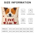 thumbnail image 5 of YINGXI  Dog Paw Throw Pillow Covers You Me and The Dog Claw Decorative Pillowcases Dog Lover Gifts with Dog Quotes Cushion Covers for Women Housewarming Gifts Dog Decor 22x22in, 5 of 5