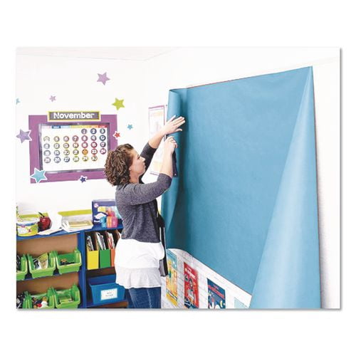 Rainbow Duo-Finish Colored Kraft Paper, 35 lb Wrapping Weight, 36" x 1,000 ft, Sky Blue | Bundle of 2