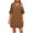 Brown, variant on Bixock Plus Size Dresses for Women,Women's Dresses,Dresses for Women Solid Short Sleeve V Neck Floral Chiffon Flowy Summer Midi Dresses