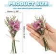 thumbnail image 2 of Uxcell Mini Dried Flower Bouquet 6 Pcs Forget-me-not Natural Wildflower with Stem Decor Boho Floral Plant Flower Pink, 2 of 6