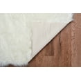 thumbnail image 2 of Faux Sheepskin Rug White 3x5 Soft Cozy Tufted Plush Multi Color, 2 of 5