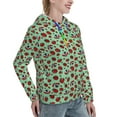 thumbnail image 6 of Wukai Ladybugs 3 Print Womens Hoodies Fleece Sweatshirts Long Sleeve Sweaters Pullover Fall Outfits Winter Clothes-XX-Large, 6 of 7