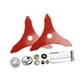 thumbnail image 5 of Cuchillas de repuesto para cortacésped de 3 dientes, accesorios resistentes, piezas profesionales para cortacésped, cuchillas para recortadora de malezas, para vegetación 16 piezas, 5 of 8