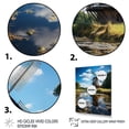 thumbnail image 3 of Designart "Reflective Windmills in Holland I" Cityscapes Floater Framed Canvas Wall Art, 3 of 7