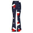 thumbnail image 5 of HUJlwoi Women Christmas Flare Yoga Pants Comfortable Printed High Waisted Bootcut Leggings Workout Gym Trendy Stretchy Trousers, 5 of 5