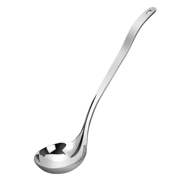 WORGEOUS Práctico acero inoxidable mango largo sopa cuchara cocina cocina utensilios