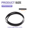 thumbnail image 2 of Uxcell 6 Pcs Turntable Belt, Folded Length 270mm Rubber Belts Replacement Machine Recorder Rubber Belt Record Player Fit for All Kinds of Belt-Driven Turntables, Width 5mm, 2 of 6