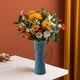 thumbnail image 5 of Fiudx Jarrón de Plástico con Acabado Esmaltado, Decoración Moderna para El Hogar, Arreglo Floral Versátil, Mueble de Tv, Decoración de Sala de Estar, 22,5 X 8,3 X 8,3 Cm, Azul, Naranja y Verde., 5 of 7