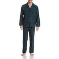 thumbnail image 2 of Men's Hanes 4039T Tall Man Plaid Flannel Pajama Set (Black Plaid 4XLT), 2 of 3