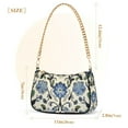 thumbnail image 3 of FORMRS Womens Shoulder Bag with Chain Strap Clutch Purse Cute Tote Handbag, Blue Floral, 3 of 7
