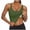 Green, variant on Womens Tank Top with Built in Bra Spaghetti Strap Shelf Bras Camisole Plus Size Workout Undershirts Dark Blue XXL