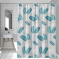 thumbnail image 6 of Yhmxh Shower Curtain 71x71 inch, Premium EVA 6G Thickened Shower Curtain Liner with Rustproof Grommets, Waterproof Shower Curtain with 12 Shower Curtain Rings Weighted Hem for Bathroom, 6 of 6
