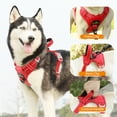 thumbnail image 4 of MASBRILL Reflective Dog Harness No Pull Dog Vest Harness With Handle,No Choke Adjustable Soft Padded Pet Vest for Medium Dogs,Red Dog Galters, 4 of 12