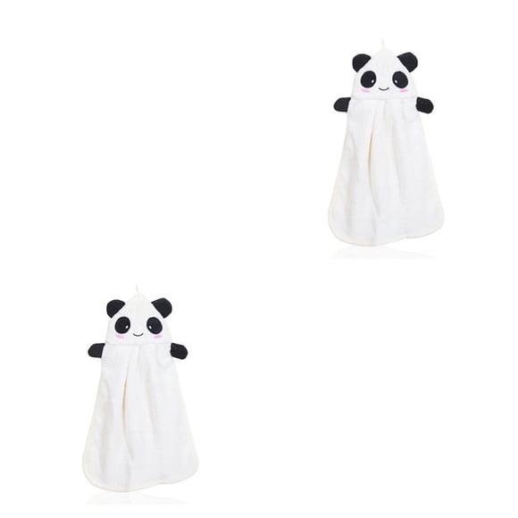 Yuarrent Lavabo Animal de dibujos animados Toalla de mano para la cara Cocina Baño Adorable Toallas colgantes Toallas Accesorios 30x40cm Type1 NO1