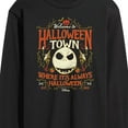 thumbnail image 3 of The Nightmare Before Christmas - Halloween Town Sign - Men's Long Sleeve T-Shirt, 3 of 5